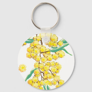 Australian wattle keychain