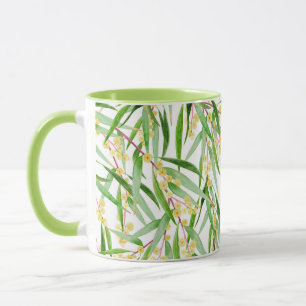 Australian Wattle Pattern Coffee Mug
