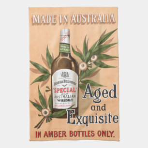 Australian Whisky Vintage Advertising Poster Kitchen Towel