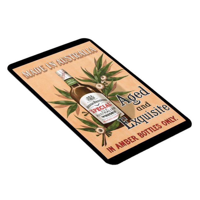 Australian Whisky Vintage Advertising Poster Magnet (Right Side)