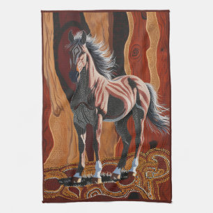 Australian Wild Brumby  Kitchen Towel