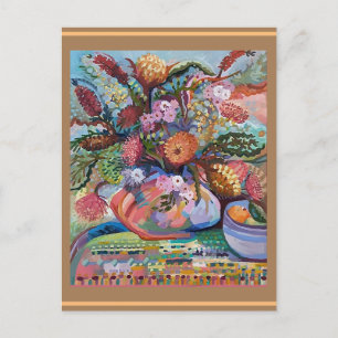 Australian wildflowers  postcard