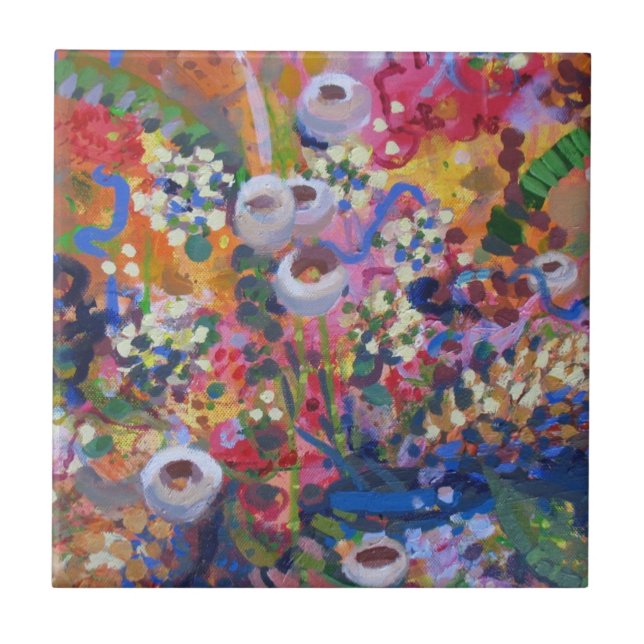 Australian wildflowers tile (Front)