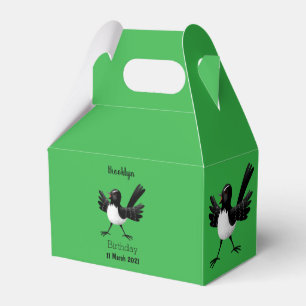Australian Willie Wagtail cartoon  Favor Box