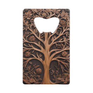Australian Woodlands: 3D Warah Tree Wood Print, Credit Card Bottle Opener