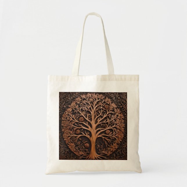 Australian Woodlands: 3D Warah Tree Wood Print, Tote Bag (Front)