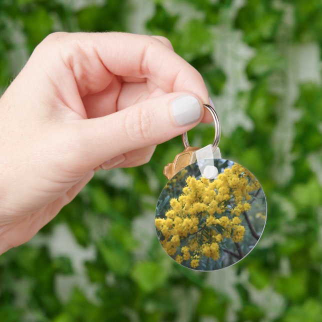 Australian Yellow Wattle Tree,  Keychain (Hand)