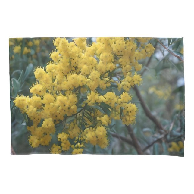 Australian Yellow Wattle Tree,  Pillowcase (Front)