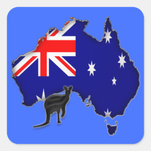 Australiana Square Sticker