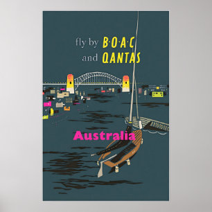 Australie Art Australien Voyage Impression BOAC et