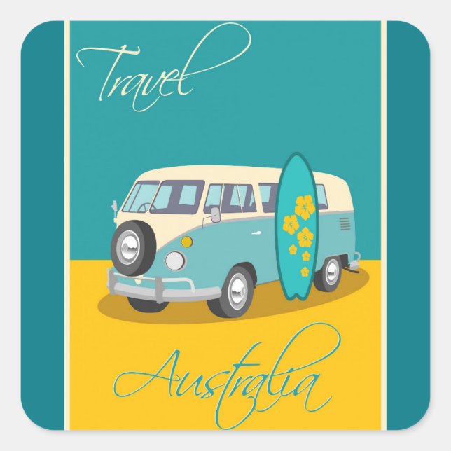 Australie : Autocollant de voyage (Devant)