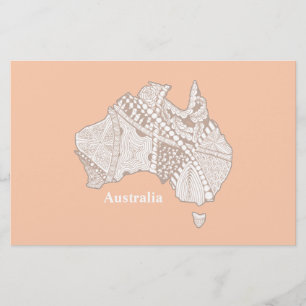 Australie Carte Souvenir Art