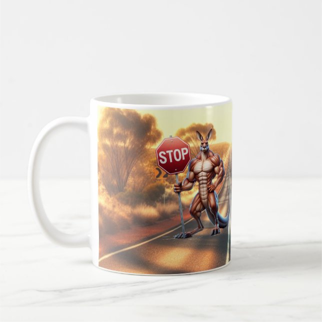 Australie en dehors de la route café tasse (Gauche)