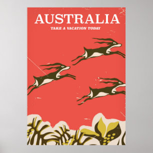 Australie impression vacances vintage
