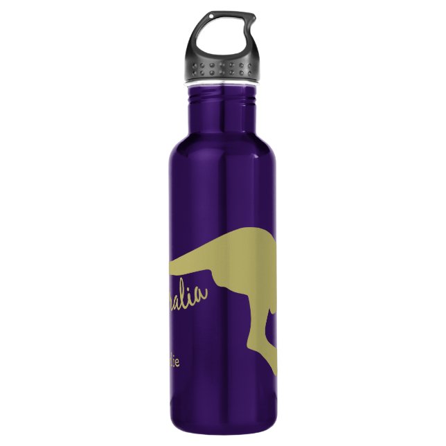 Australie Kangaroo nom personnalisé bouteilles d'e (Devant)