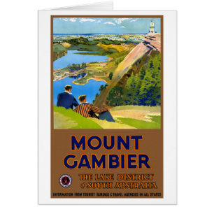 Australie Poster Vintage voyage restauré