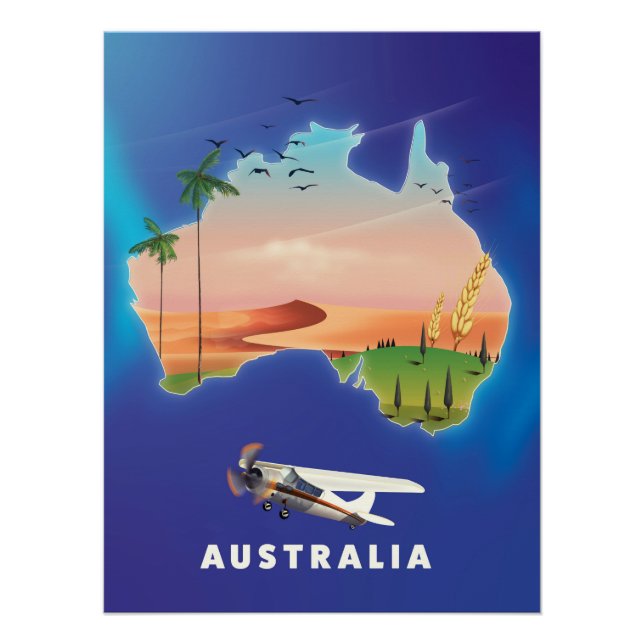 Australie poster Voyage vacances (Devant)