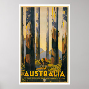Australie Retro Travel Poster