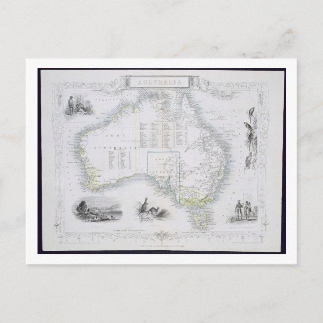 Australie, tiré d'une série de cartes du monde pub (Devant)