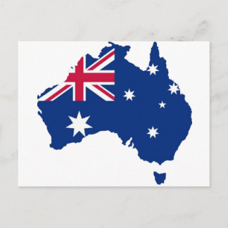 Australien Flagge Australia Style Design Postcard