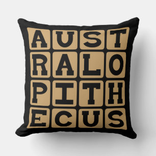 Australopithecus, Extinct Genus of Hominids Throw Pillow