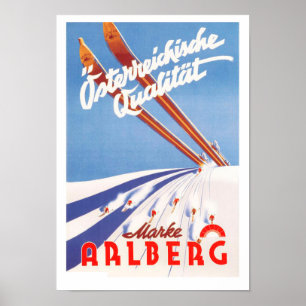 " Austria: 1935 - Vintage Kaestle Ski Werbe Poster
