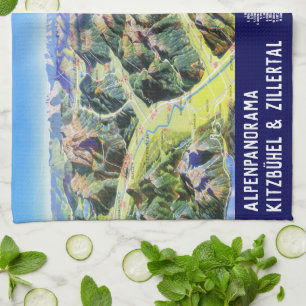 " Austria: 2021/today - Kitzbühel/Zillertal Ta Kitchen Towel