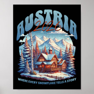 Austria 2026 Trip! Matching Austrian Vacation Poster