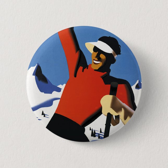 Austria 2 Inch Round Button (Front)