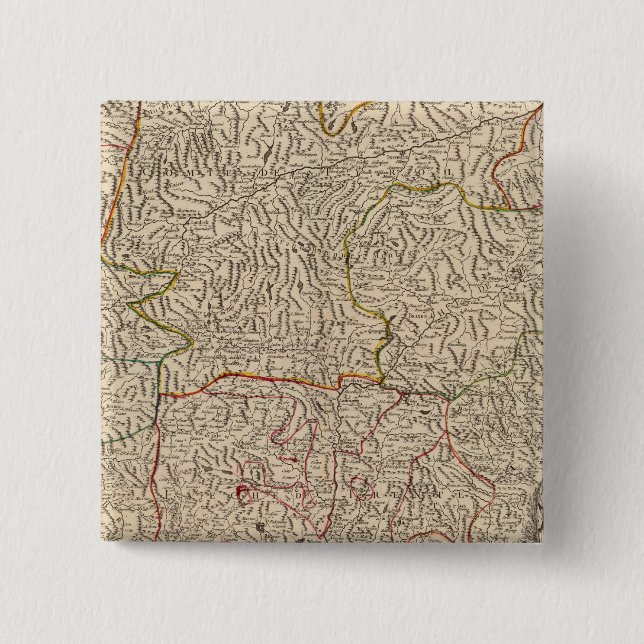Austria 2 Inch Square Button (Front)