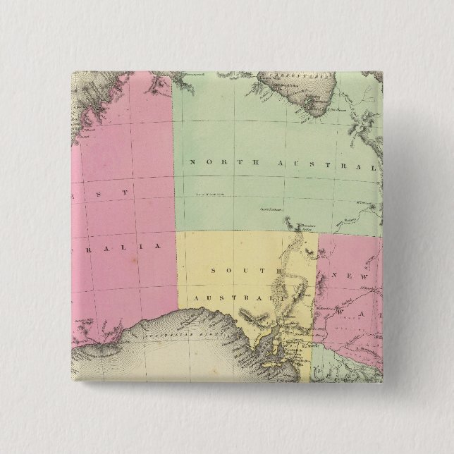 Austria 3 2 inch square button (Front)