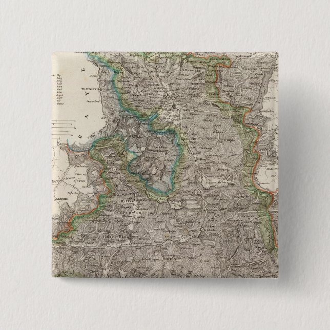 Austria 3 2 inch square button (Front)