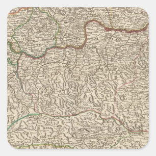 Austria 6 square sticker