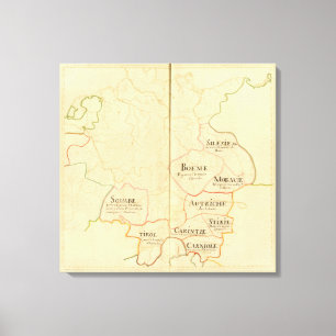 Austria and Czech Republic Canvas Print