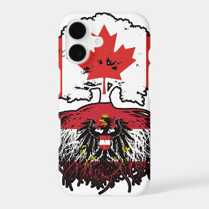 Austria Austrian Canadian Canada Tree Roots Flag