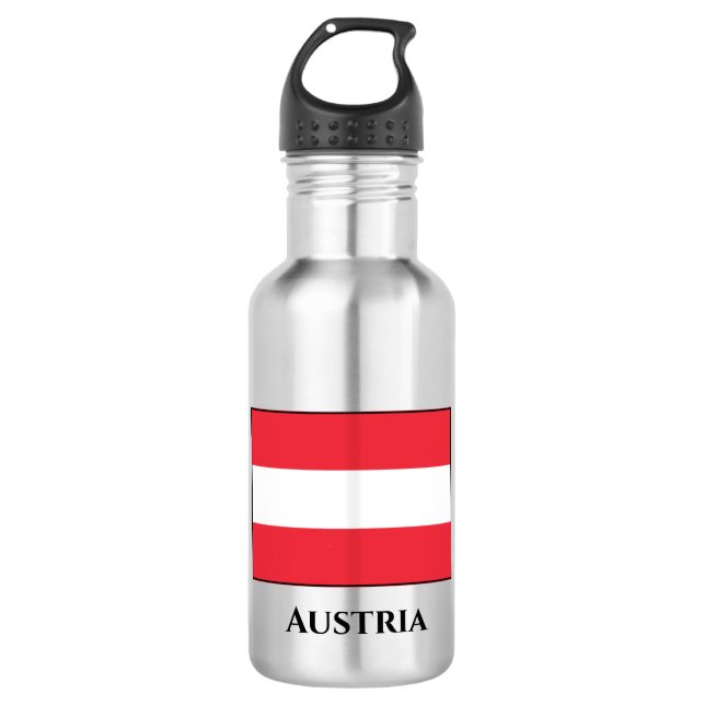 Austria (Austrian) Flag 532 Ml Water Bottle (Front)