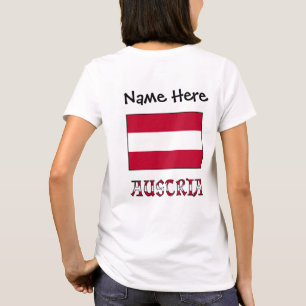 Austria Austrian Flag Personalized T-Shirt