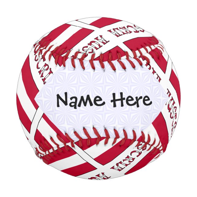 Austria Austrian Flag Tiled Black Personalization  Baseball (Front)