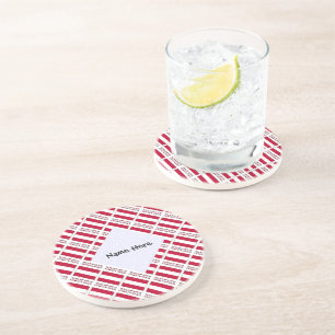 Austria Austrian Flag Tiled Personalized Coaster