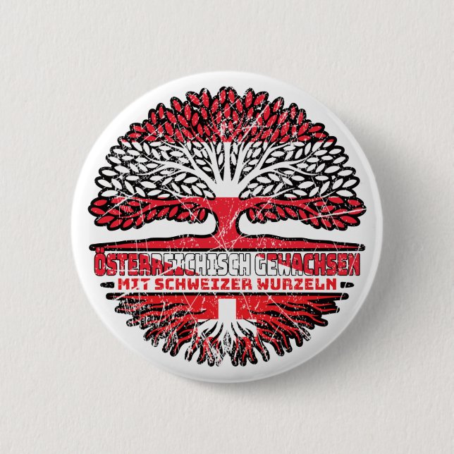 Austria Austrian Swiss Baum 2 Inch Round Button (Front)