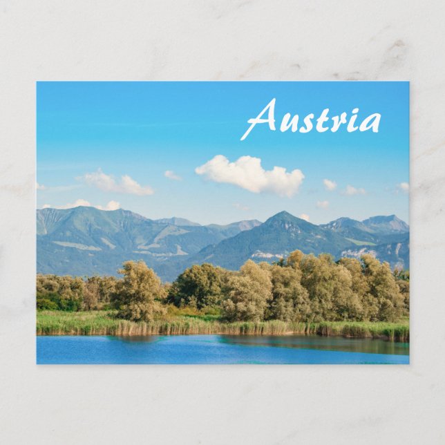 Austria Beautiful Landscape with the Alps Postcard (Front)