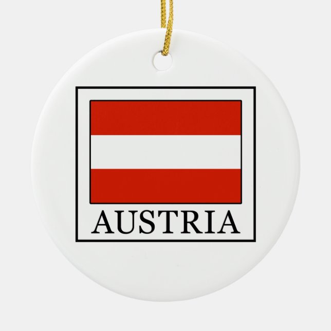 Austria Ceramic Ornament (Front)