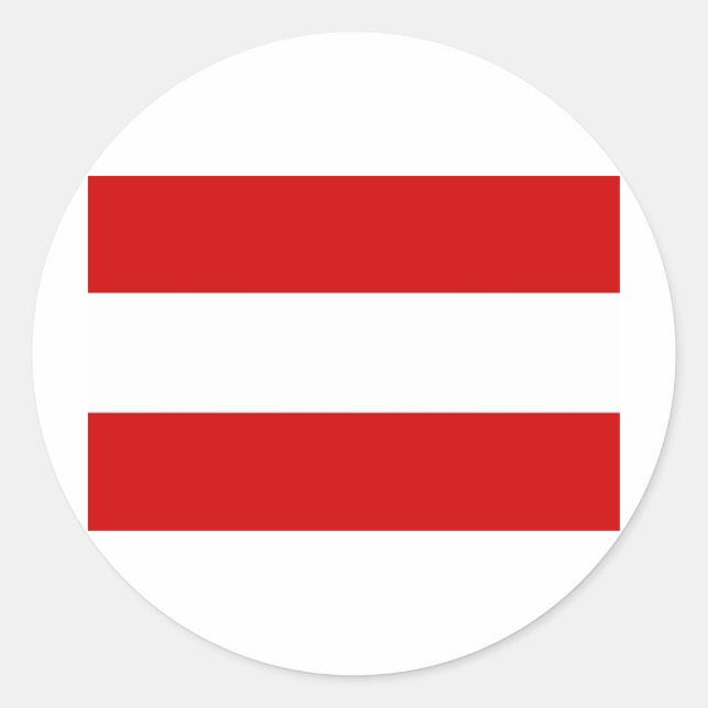 austria classic round sticker (Front)
