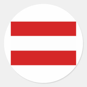 austria classic round sticker