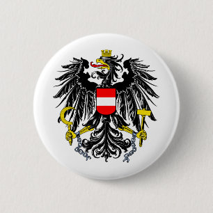 Austria coat of arms 2 inch round button