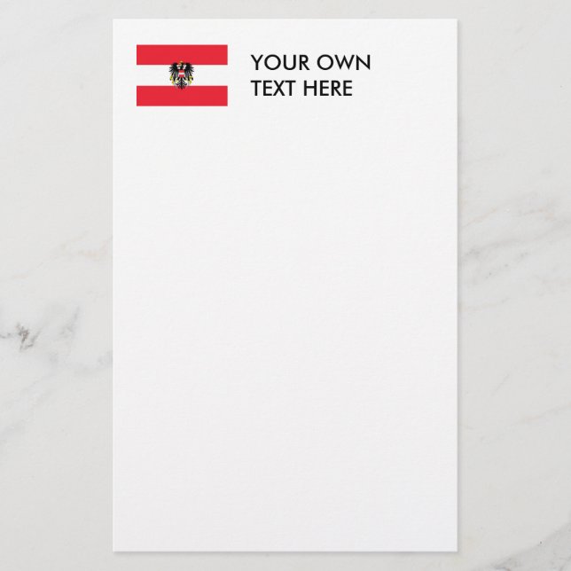 Austria Coat of Arms Stationery (Front)