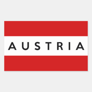 austria country flag symbol name text sticker