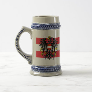 austria emblem beer stein