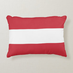Austria flag accent pillow