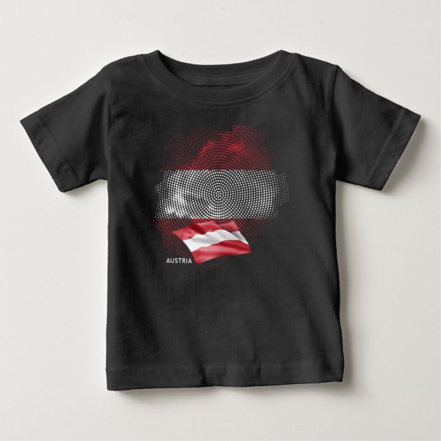 Austria flag baby T-Shirt (Front)